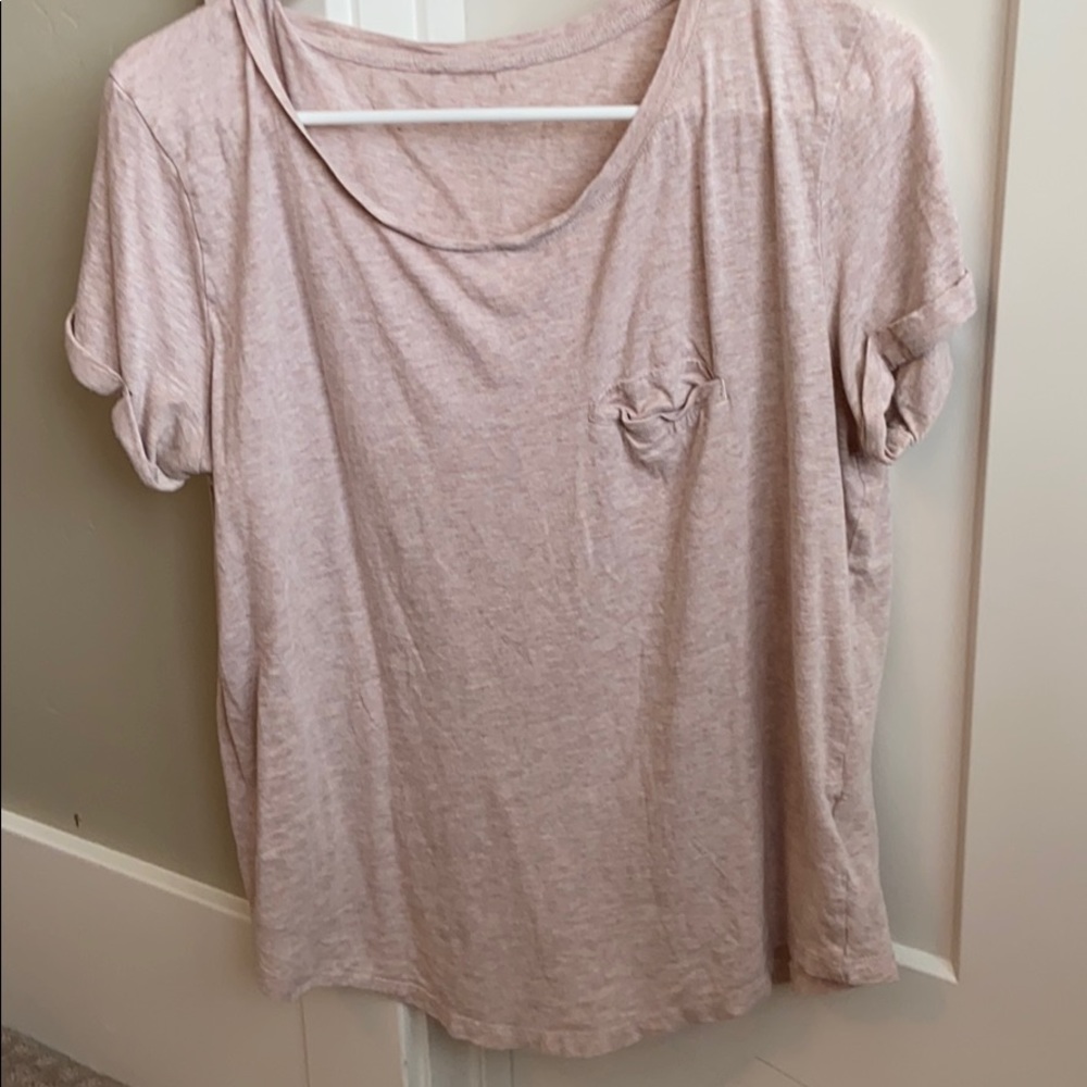 pink basic tee